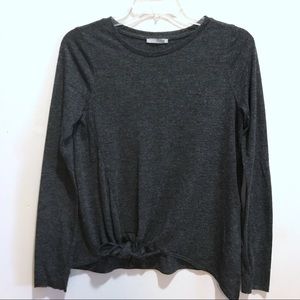 Zara W&B Collection Sweater With Asymmetrical Hem